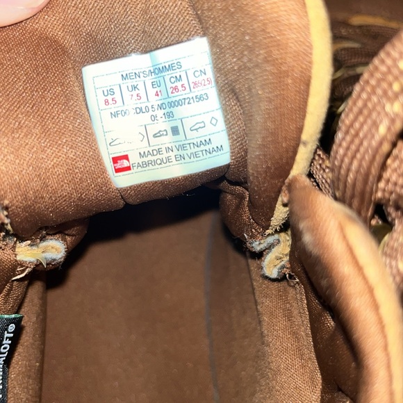 North Face Mens Back to Berkeley Brown leather rain/snow boots size 8.5. - Picture 4 of 8